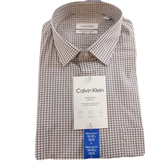 Calvin Klein Wrinkle Free Stretch Men’s Shirt - Picture 2 of 6